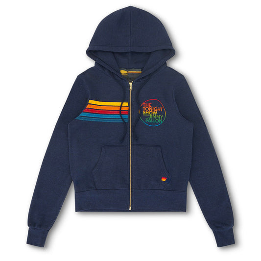 The Tonight Show Starring Jimmy Fallon x  Aviator Nation Zip Hoodie Navy