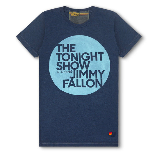 The Tonight Show Starring Jimmy Fallon x Aviator Nation Moon Tee Navy
