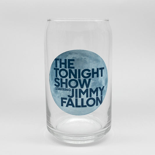 The Tonight Show Starring Jimmy Fallon Moon Logo Glass