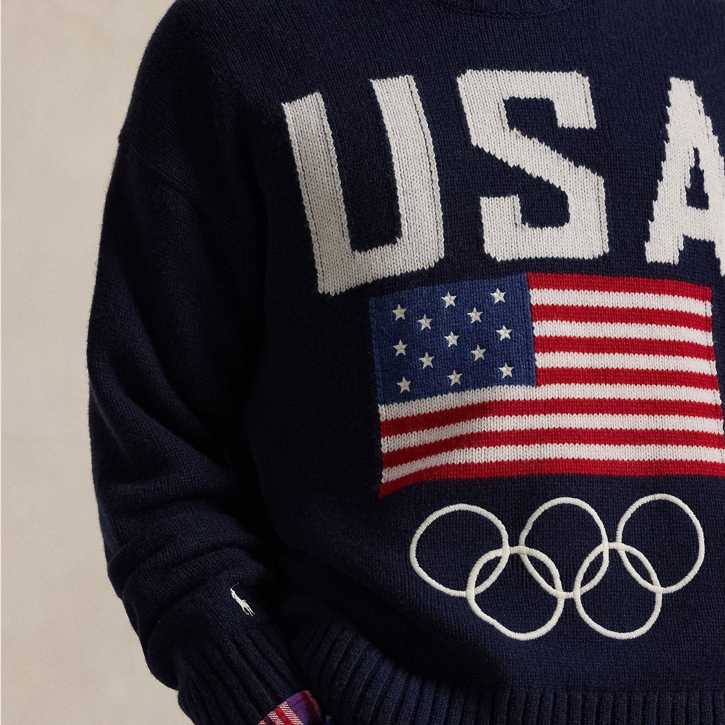 Ralph Lauren Team USA Wool-Blend Rollneck Sweater