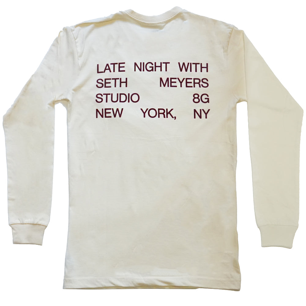Late Night with Seth Meyers Studio 8G Long Sleeve Cream