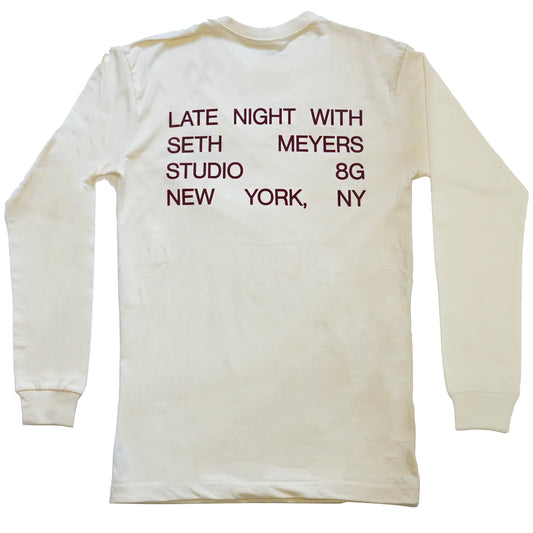 Late Night with Seth Meyers Studio 8G Long Sleeve Cream
