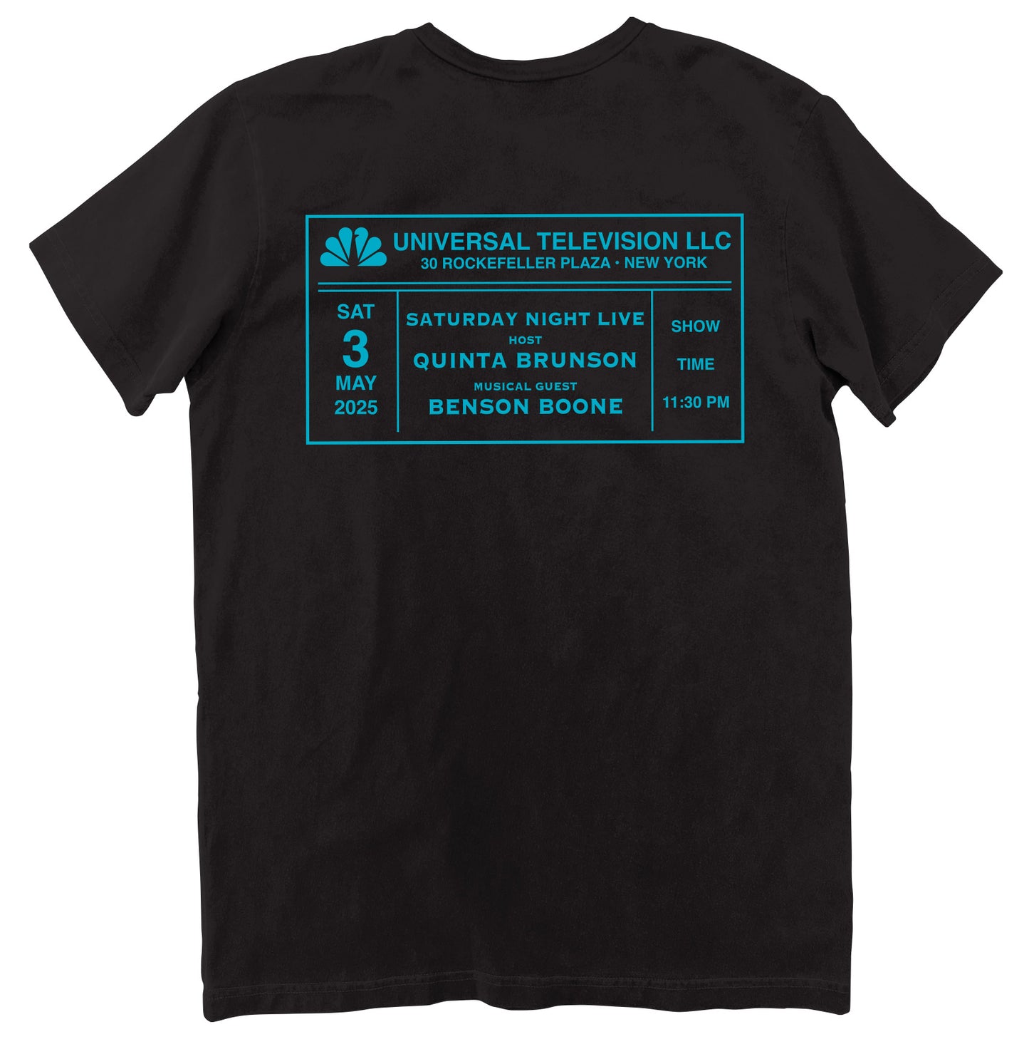 SNL 50 Concert Tee - Show 18 - Quinta Brunson & Benson Boone