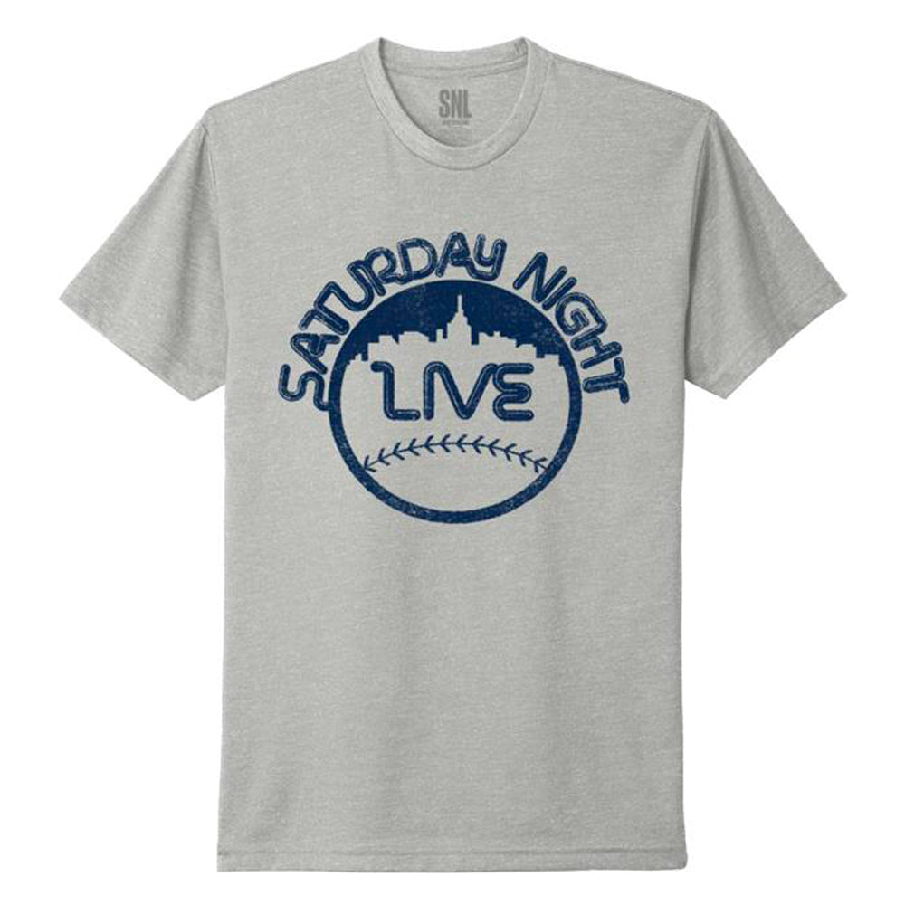 SNL Logo Baseball Tee Grey/Blue