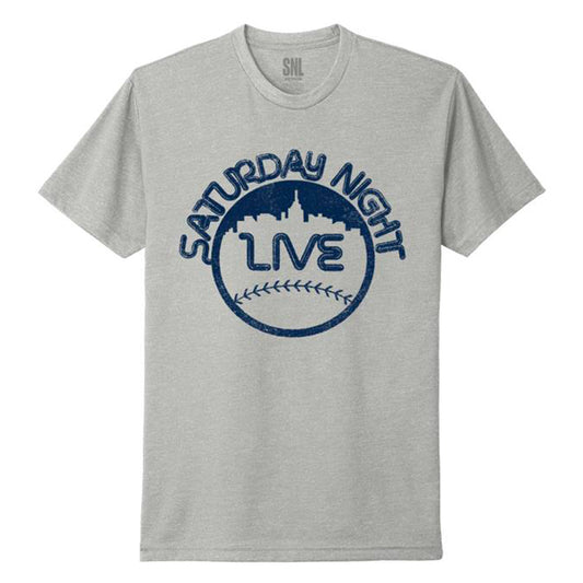 SNL Logo Baseball Tee Grey/Blue