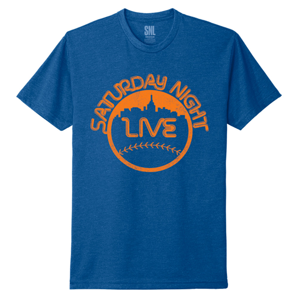 SNL Logo Baseball Tee Blue/Orange