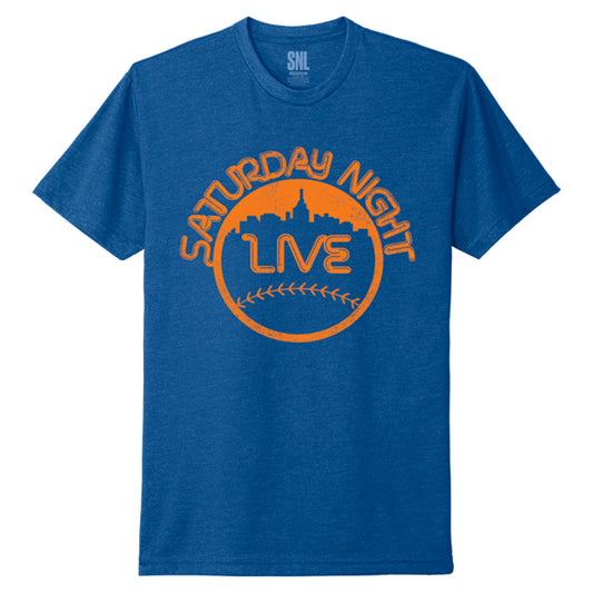 SNL Logo Baseball Tee Blue/Orange