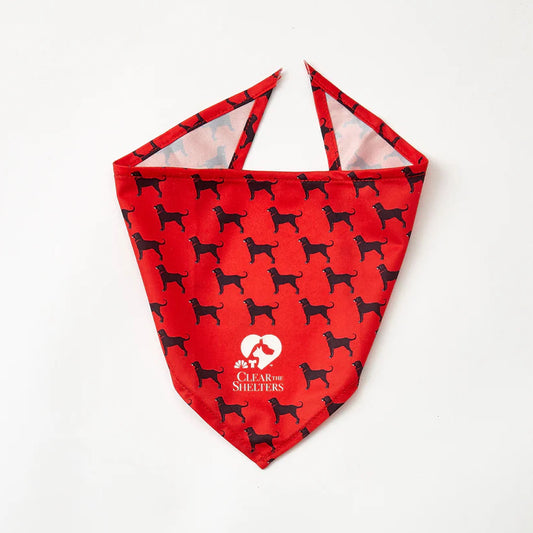 The Black Dog x Clear the Shelter Dog Bandana