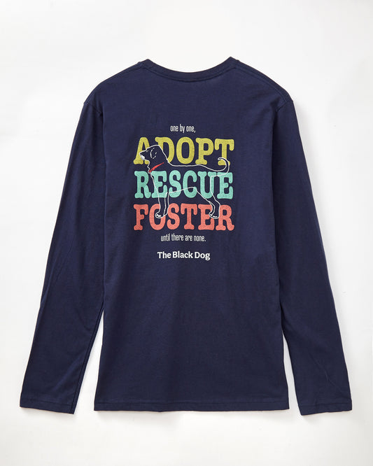 The Black Dog Adult Rescue Mission Long Sleeve Tee