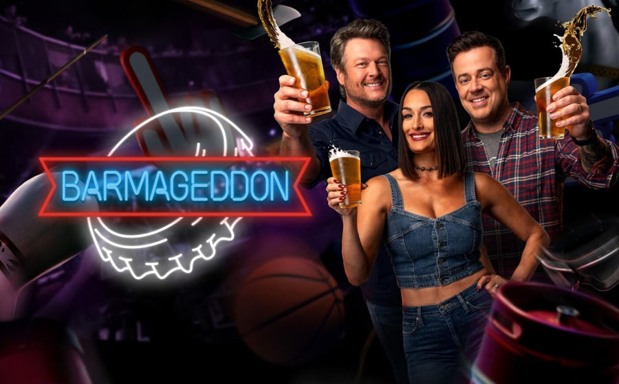 USA Network Best SellersBarmageddon Logo Laser Engraved Pint Glass