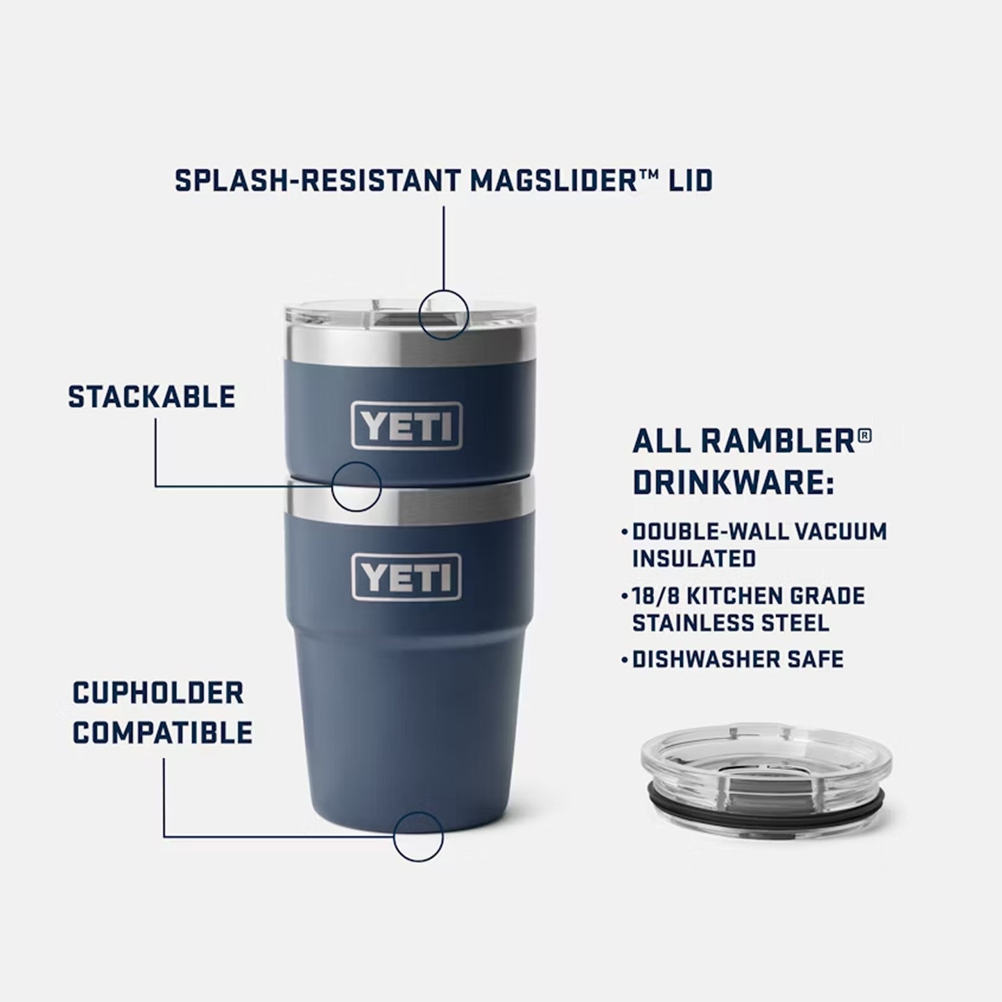 The Office x Yeti® Rambler 16oz Stackable Cup with Lid