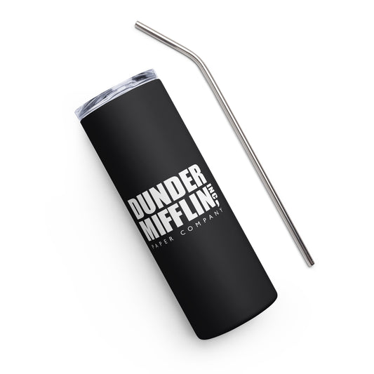 The Office Dunder Mifflin Logo Stainless Steel Tumbler