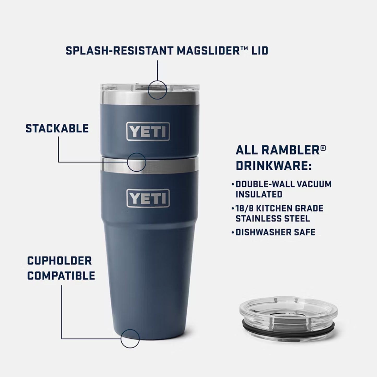 The Office x Yeti® Rambler 20oz Stackable Cup with Lid