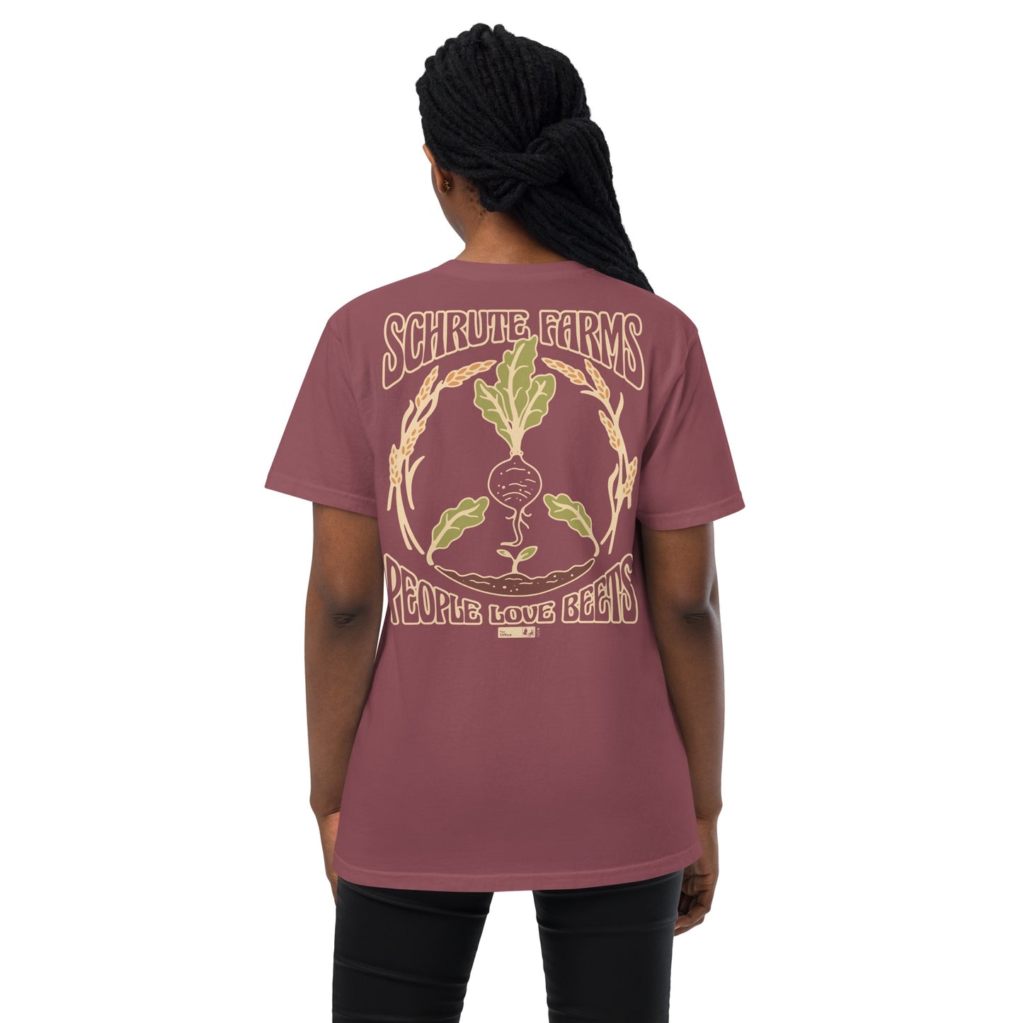 The Office Schrute Farms Hippie Comfort Colors Pocket T-Shirt