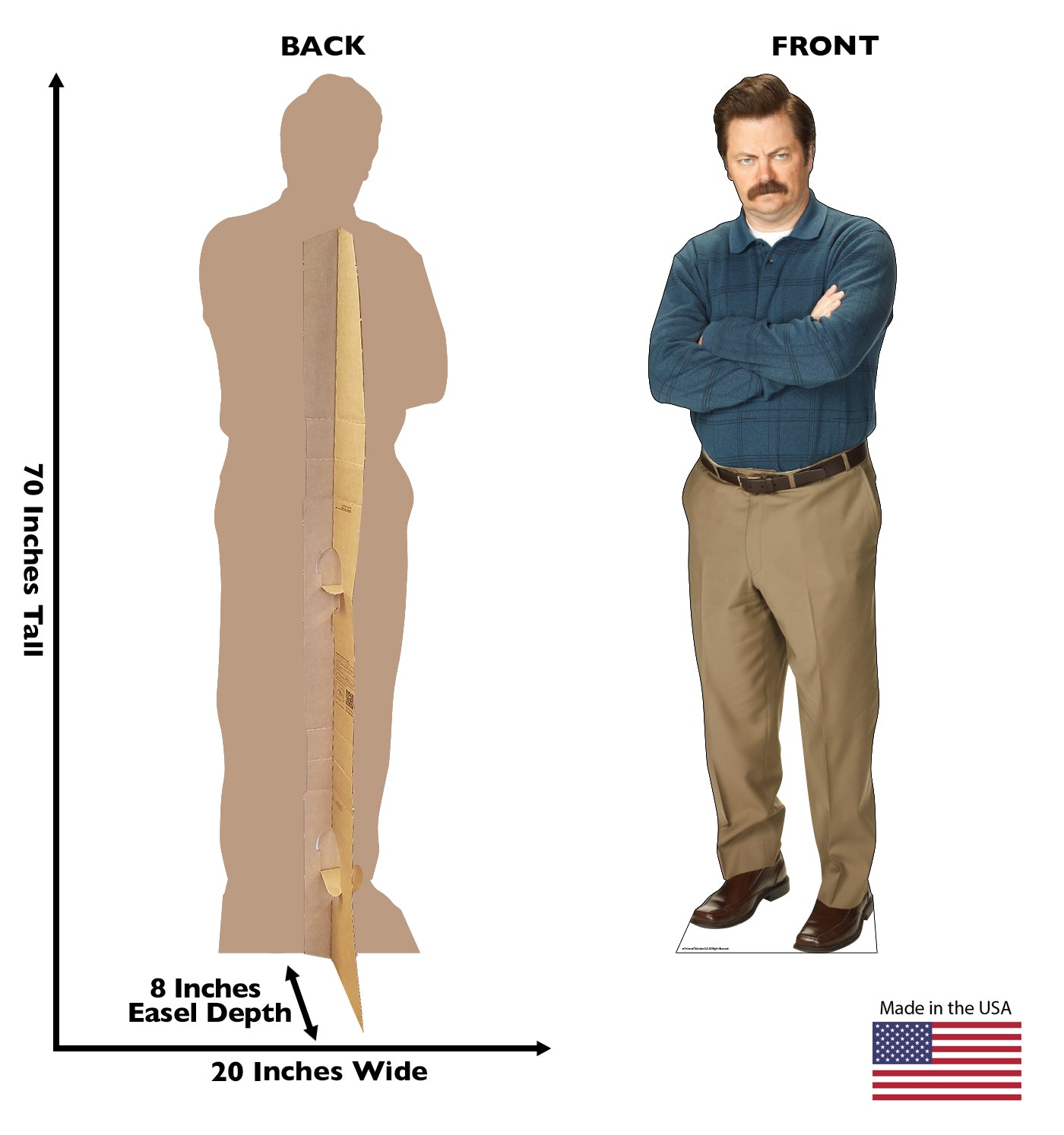 Parks and Recreation Ron Swanson Cardboard Cutout Standee