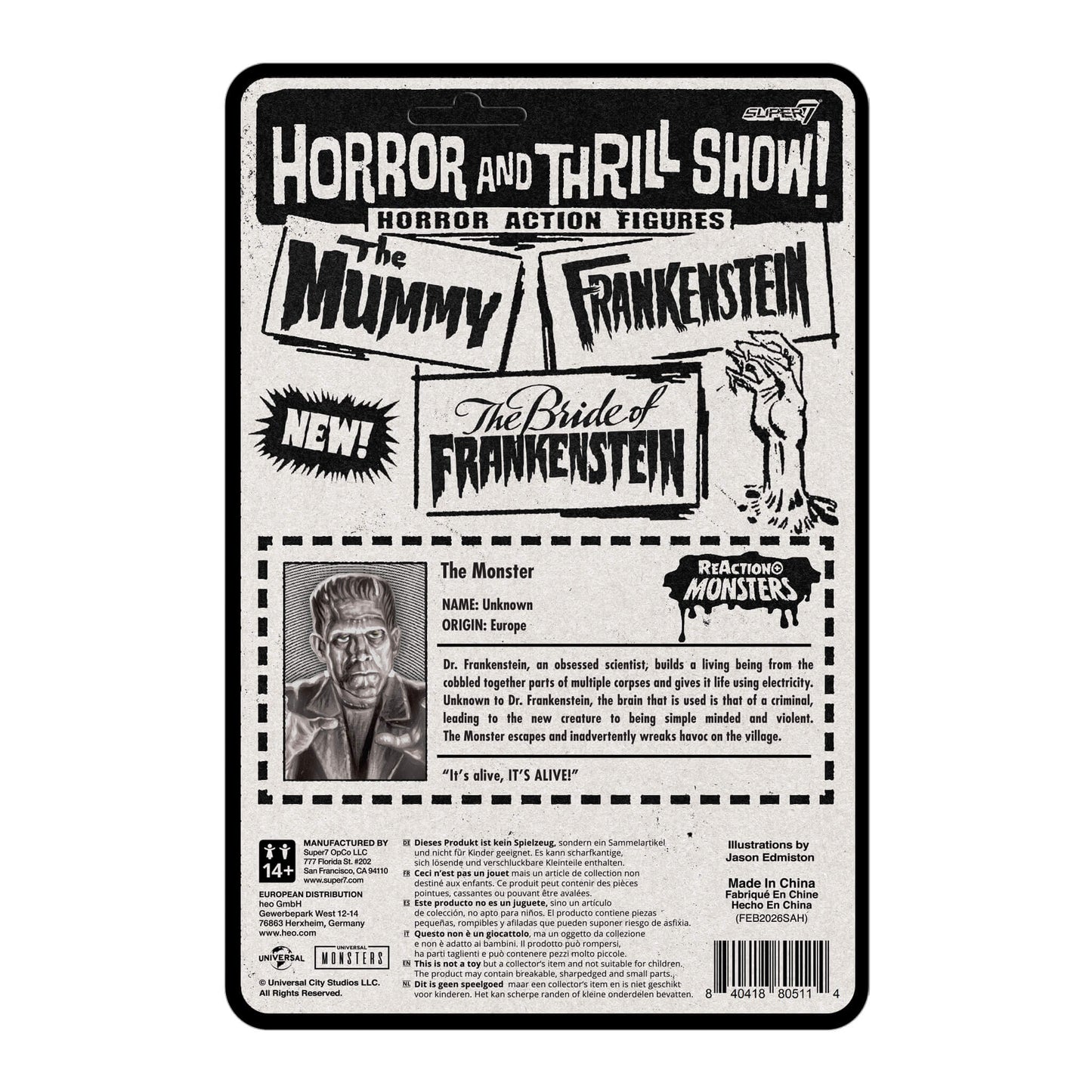Universal Monsters ReAction+ Wave 02 - Frankenstein