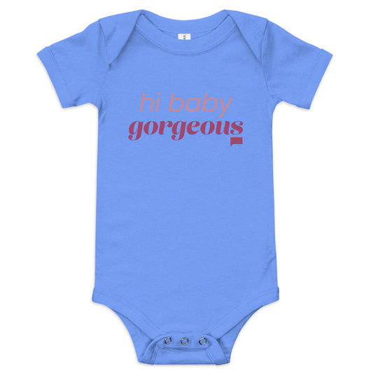 The Real Housewives of Salt Lake City Hi Baby Gorgeous Baby Bodysuit Blue
