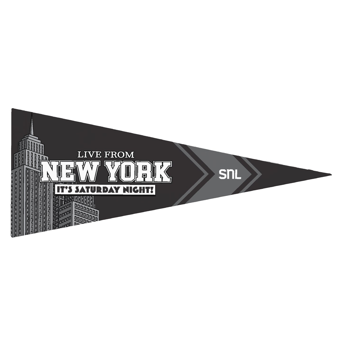 Saturday Night Live Pennant Flag Live From New York White