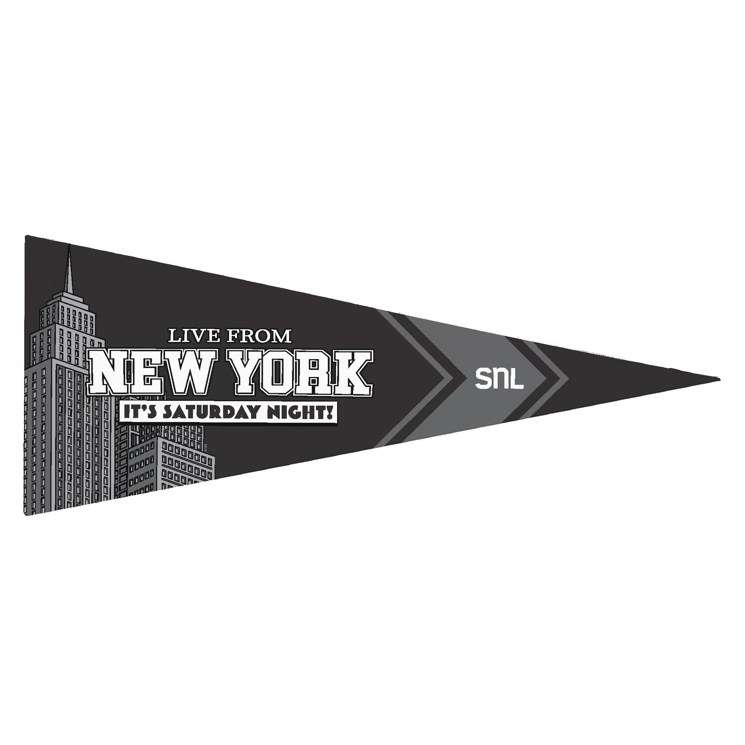 Saturday Night Live Pennant Flag Live From New York White