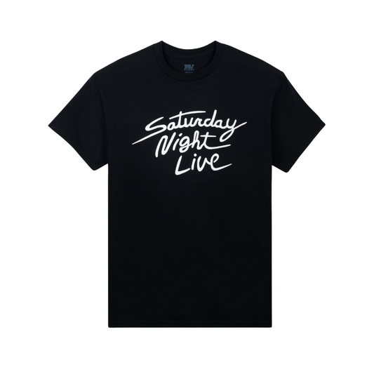 SNL 1981 Black and White Logo Tee