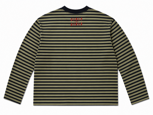 Girls Like Girls Emotionally Unavailable Striped Shirt
