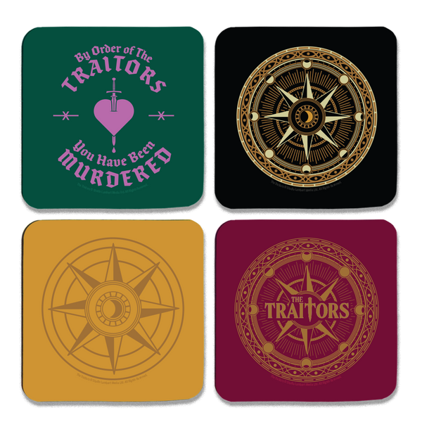 裏切り者の都　City of Traitors 4枚セット 金枠 The Traitors Coasters