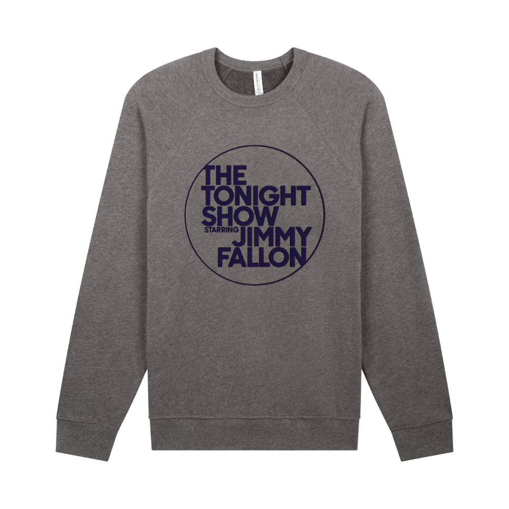 The Tonight Show Flocked Circle Logo Crewneck