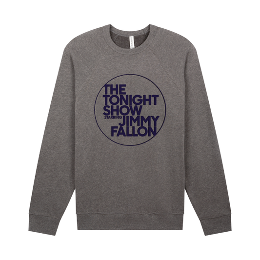 The Tonight Show Flocked Circle Logo Crewneck
