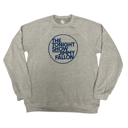 The Tonight Show Flocked Circle Logo Crewneck