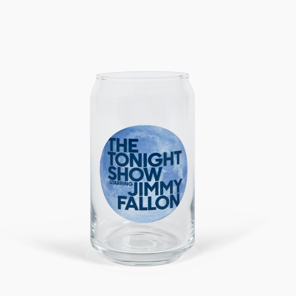 The Tonight Show Starring Jimmy Fallon Moon Logo Glass