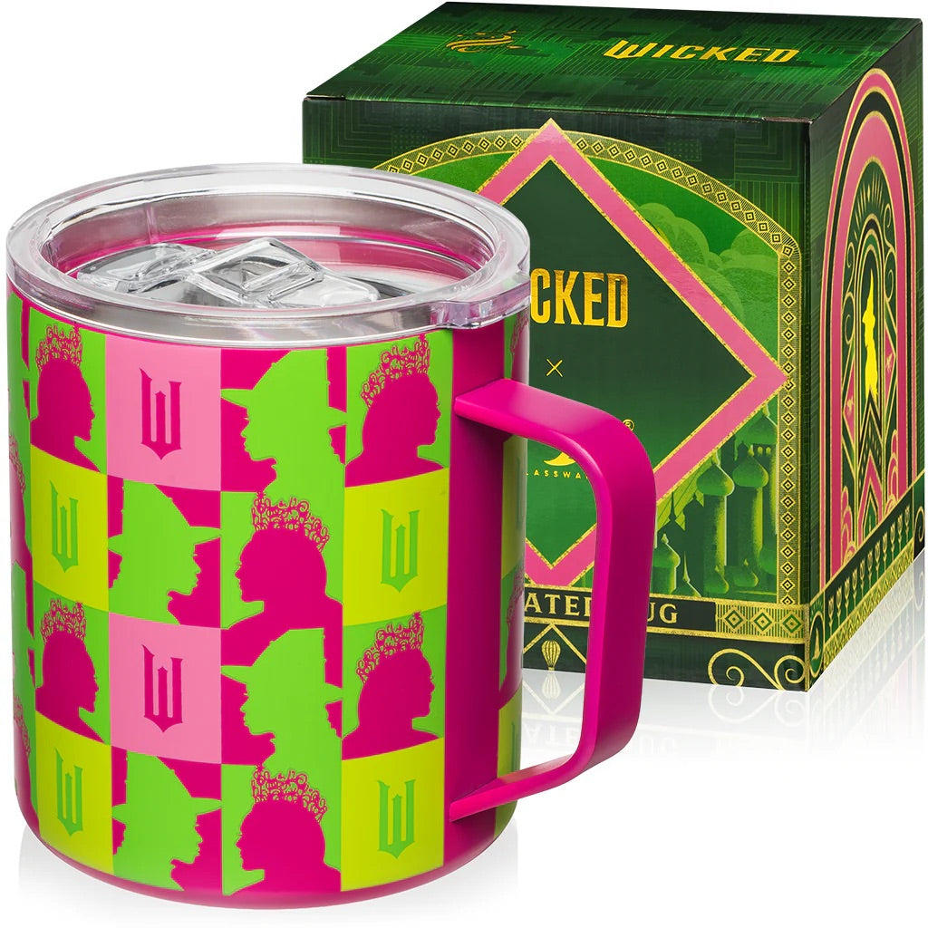 Dragon Glassware x Wicked 12 oz Stainless Steel Camp Mug - Pink
