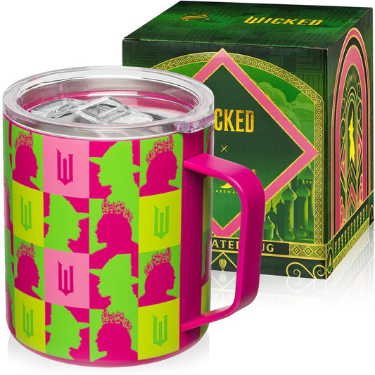 Dragon Glassware x Wicked 12 oz Stainless Steel Camp Mug - Pink