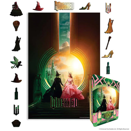 Wicked Journey to the Emerald City Wooden Jigsaw Puzzle
