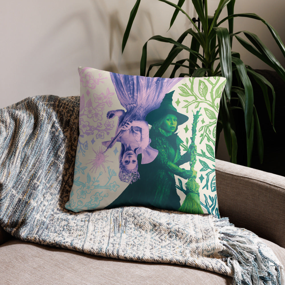 Wicked: For Good Throw Pillow Glinda and Elphaba