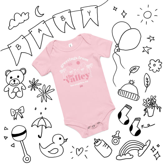 The Valley Greetings From The Valley Baby Bodysuit