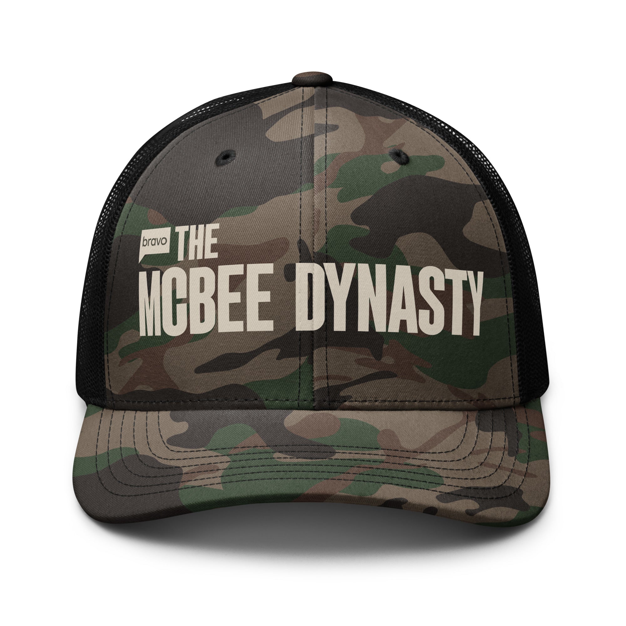 The McBee Dynasty Trucker Hat Logo Camouflage