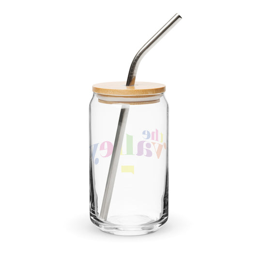 The Valley Rainbow Logo Can-Shaped Glass