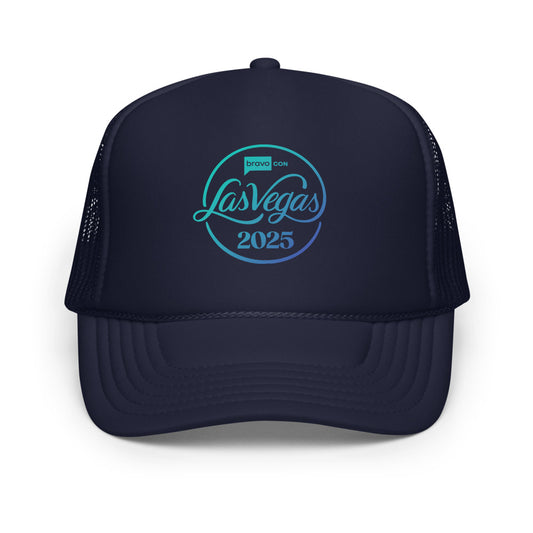 BravoCon '25 Las Vegas Foam Trucker Hat Navy