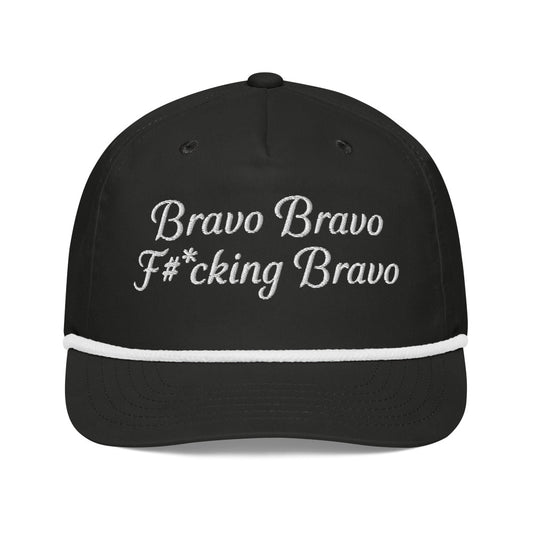 Bravo Gear Bravo F#king Bravo Embroidered Rope Hat Black/white
