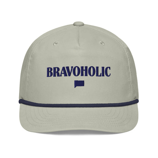 Bravo Gear Bravoholic Embroidered Rope Cap Lt Gray/navy