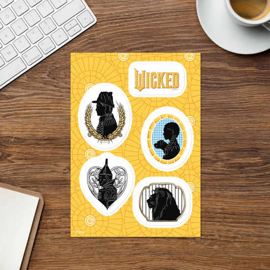 Wicked: For Good Follow The Yellow Brick Road Sticker Sheet