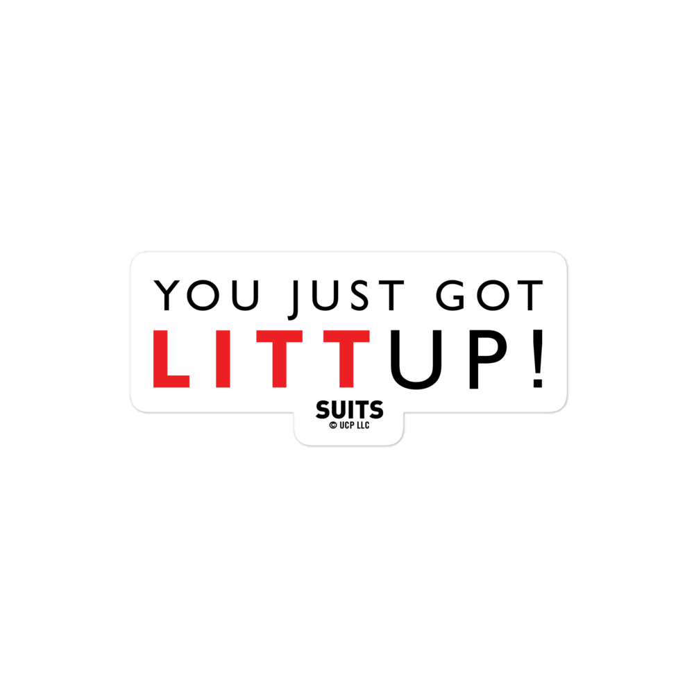 Suits Litt Up Sticker