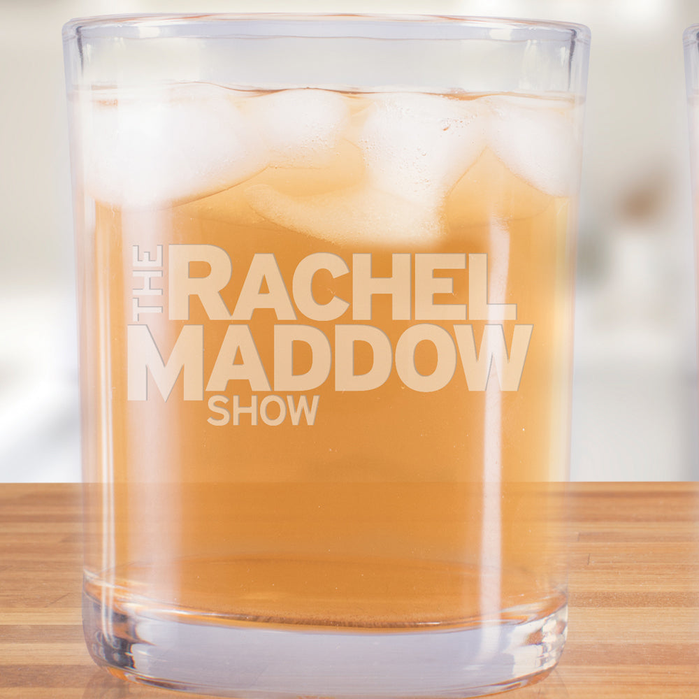 The Rachel Maddow Show LOGO Laser Engraved Rocks Glass - Set of 2