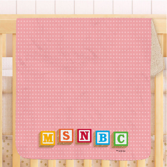 MSNBC Gear Baby Blocks Kids Sherpa Blanket – NBC Store