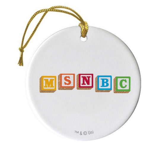 MSNBC Gear Baby Blocks Double-Sided Ornament