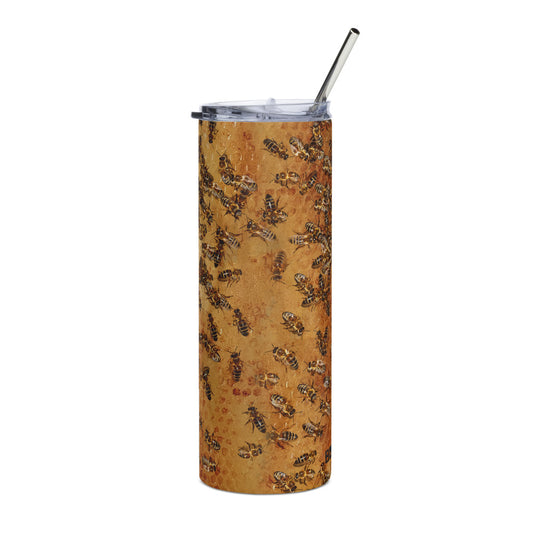 Bugonia Honeycomb Stainless Steel Tumbler White