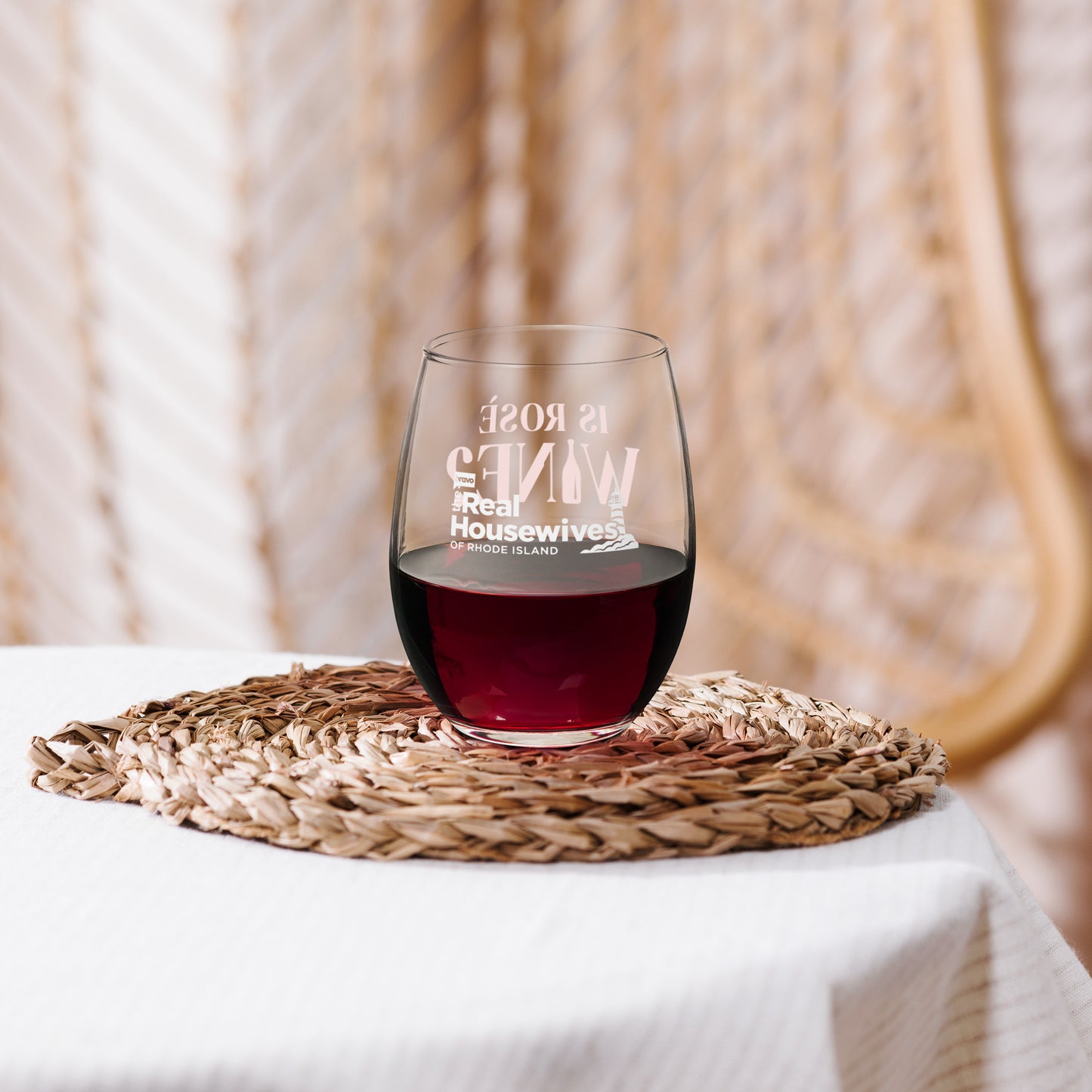 The Real Housewives of Rhode Island Wine Glass Is Rose Wine?