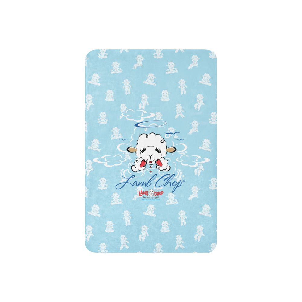Lamb Chop Sherpa Blanket Angel 37 in x 57 in