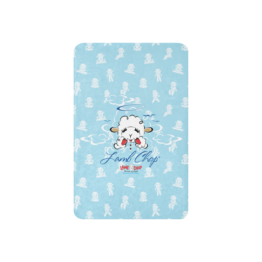 Lamb Chop Sherpa Blanket Angel 37 in x 57 in