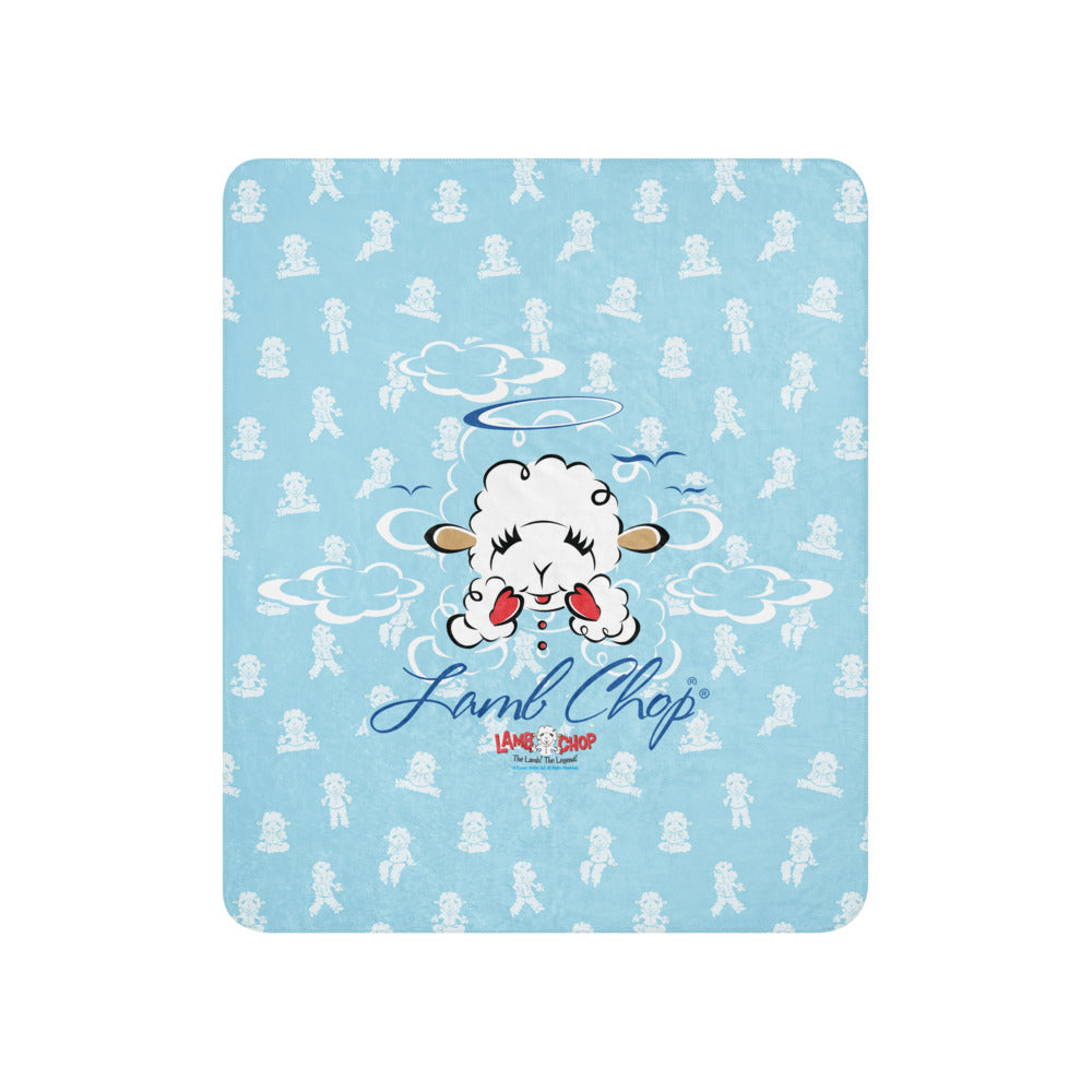 Lamb Chop Sherpa Blanket Angel 50 in x 60 in